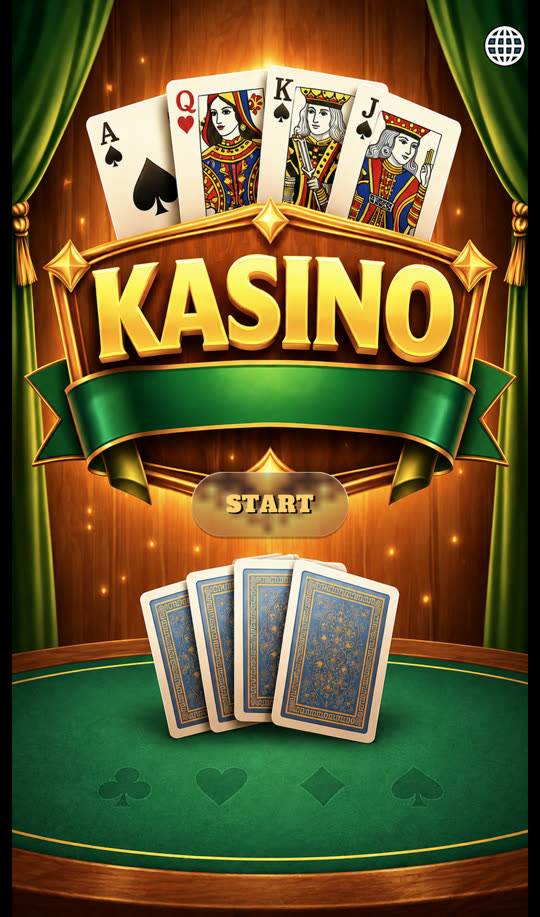 The Kasino title screen